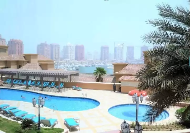 Wohn Klaar eigendom 1 Schlafzimmer S/F Wohnung  zu vermieten in Al Sadd , Doha #12627 - 1  image 